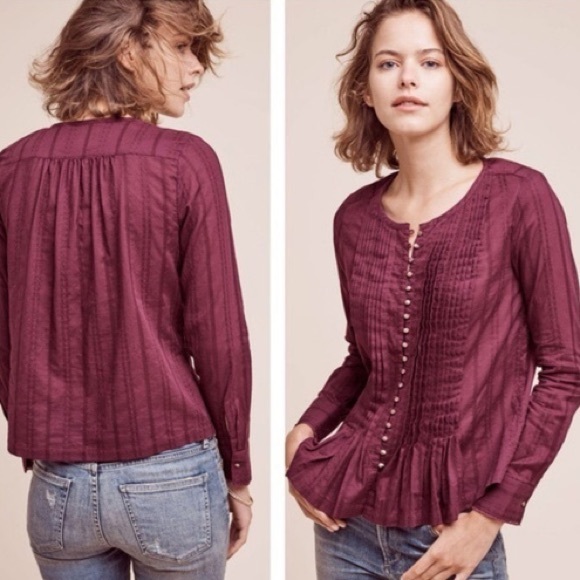 Anthropologie Tops - ANTHROPOLOGIE MAEVE Burton Blouse